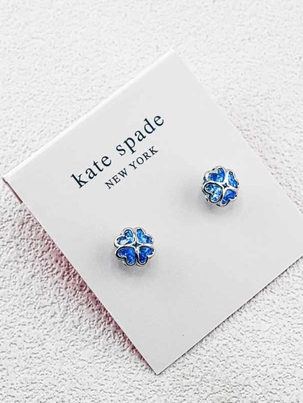 Kate Spade Four-Leaf Clover Crystal Stud Earrings